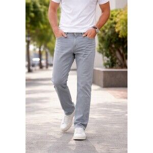 Dockers Men’s Gray Jeans 32x32 Straight Fit Smart 360 Flex Casual Pants